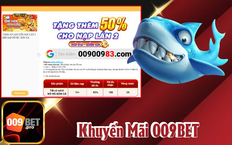 Hệ Thống Các Chương Trình Khuyến Mãi 009Bet